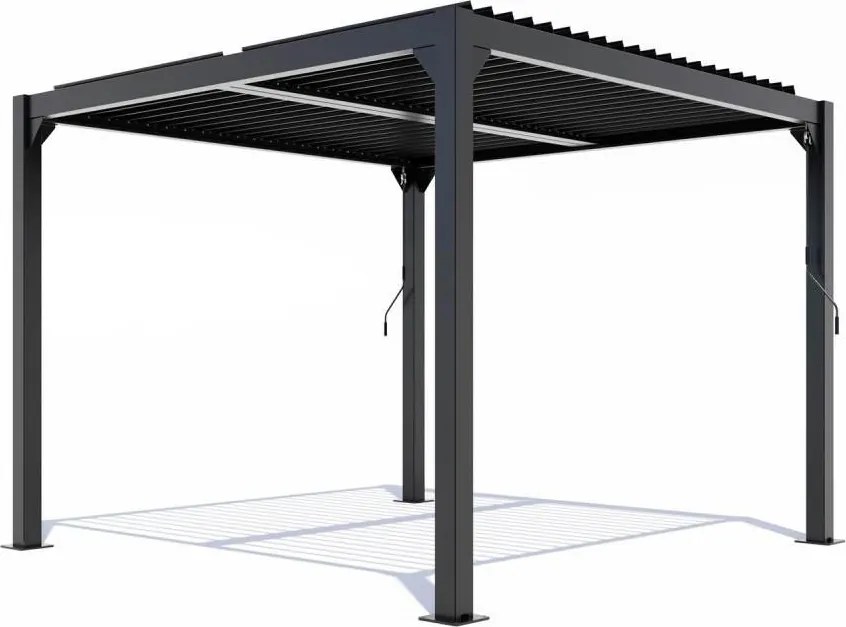 Hliníková bioklimatická pergola s lamelami 3 x 3 M