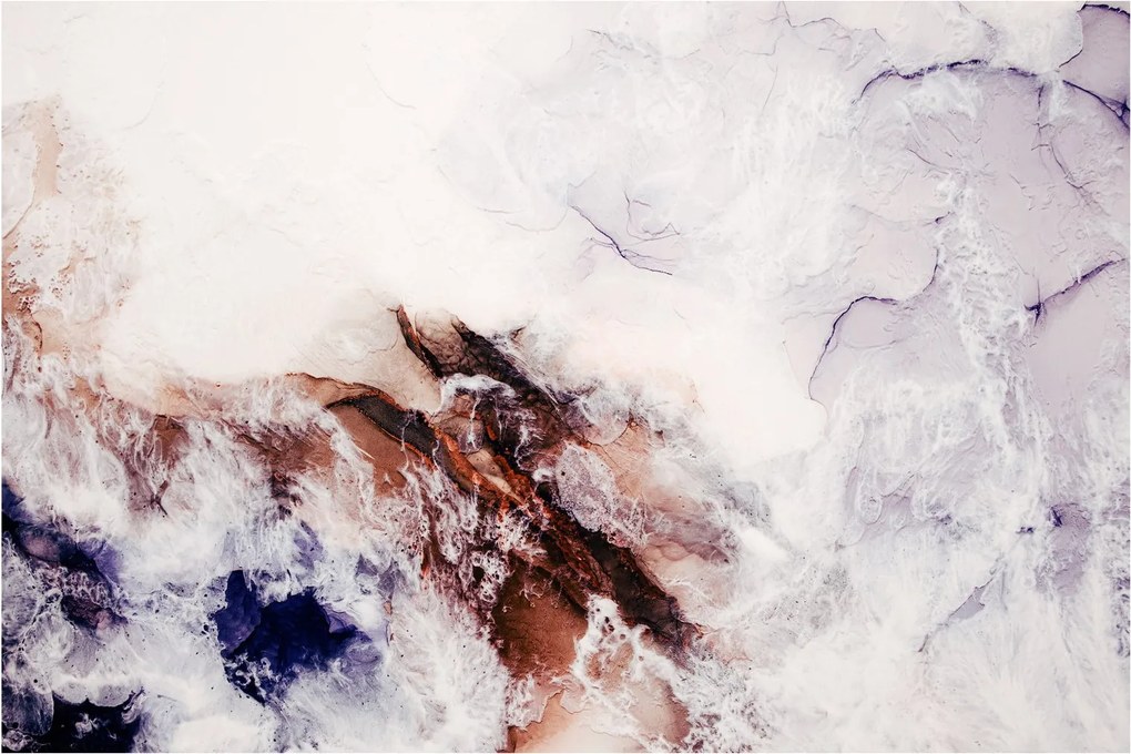 Obraz - Fialový mramor N⁰1 (90x60 cm)