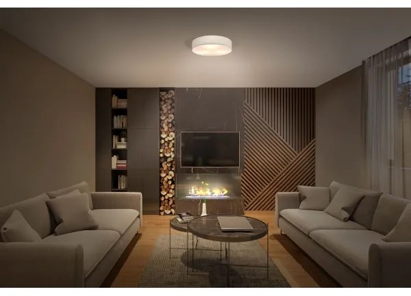 Osram - Stropné svietidlo ORBIS PARIS 1xE27/25W/230V pr. 30 cm krémové