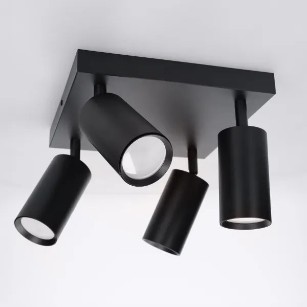 Brilagi - Bodové svietidlo SELE SQUARE 4xGU10/30W/230V čierna