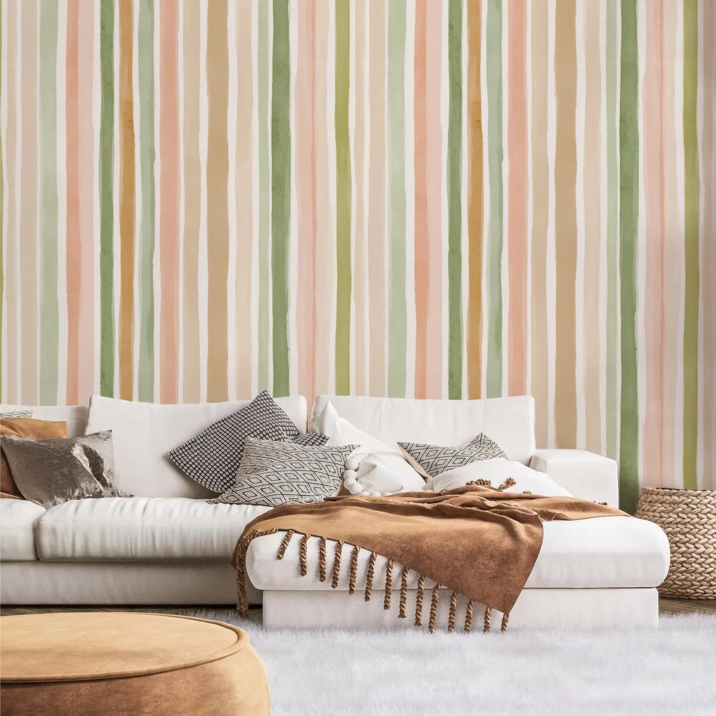 Fototapeta - Pastelové pruhy (147x102 cm)