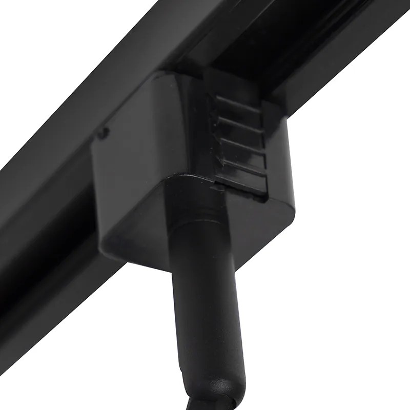 Inteligentný koľajnicový systém čierny 1-fázový 5-svetlo vrátane Wifi GU10 - Jeany