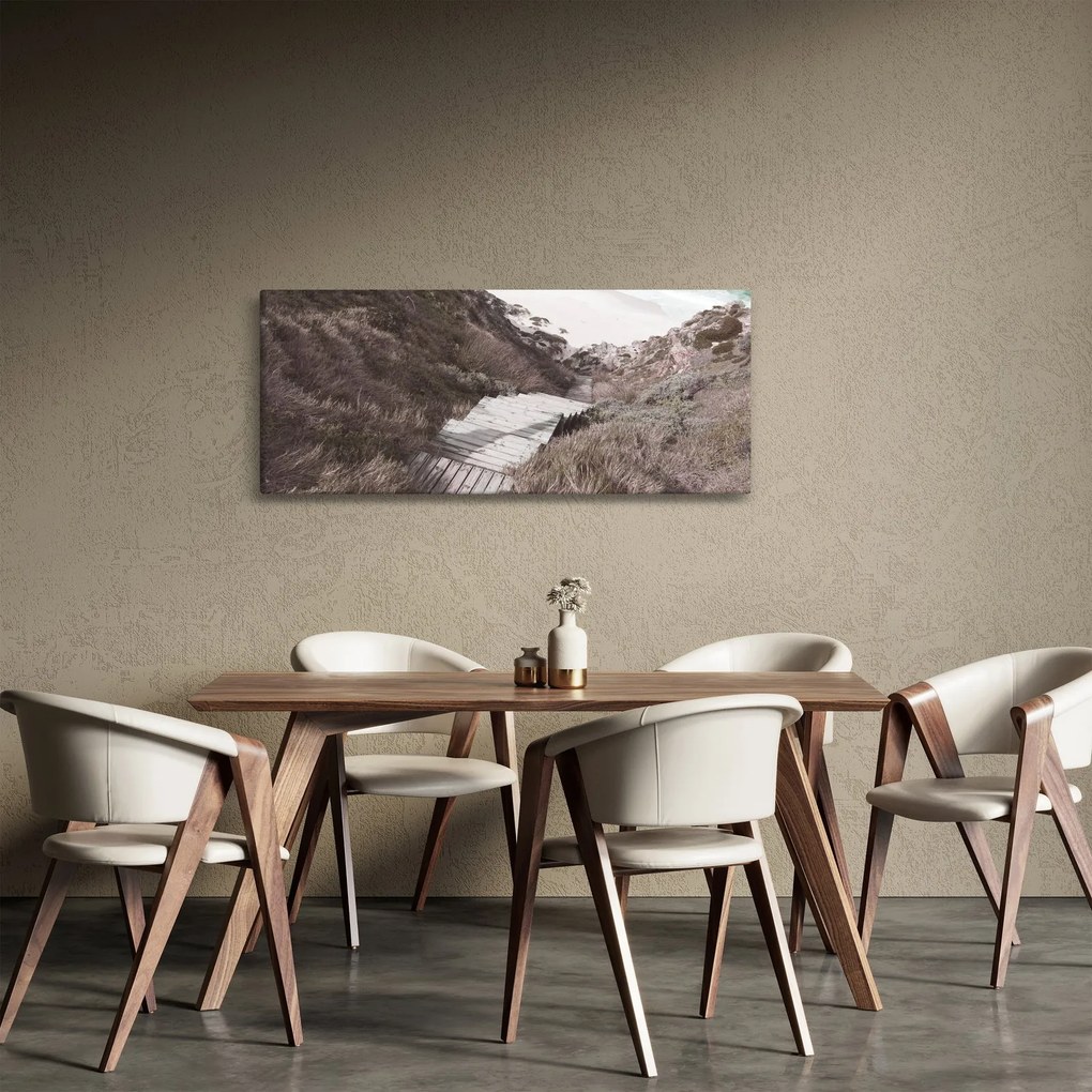 Obraz - Cesta k smaragdovému moru (120x50 cm)