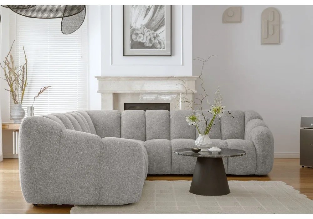 Svetlosivá rohová pohovka Shell – Miuform