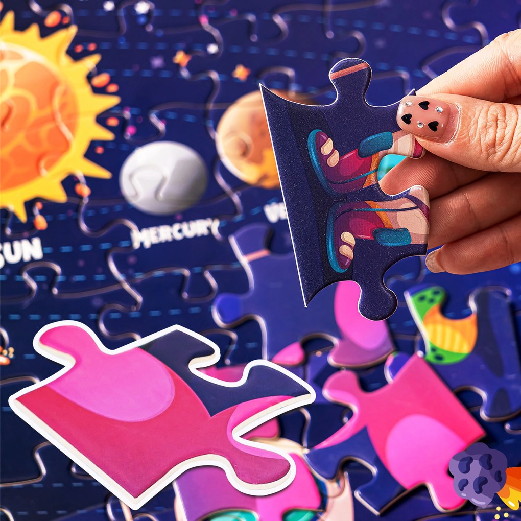Detské puzzle Slnečná sústava 100 dielikov Aga4Kids MR1462