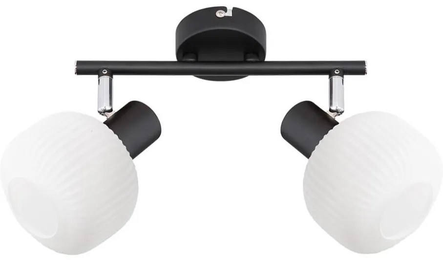 Prezent 27520 - Bodové svietidlo ARYA 2xE14/40W/230V čierna/biela