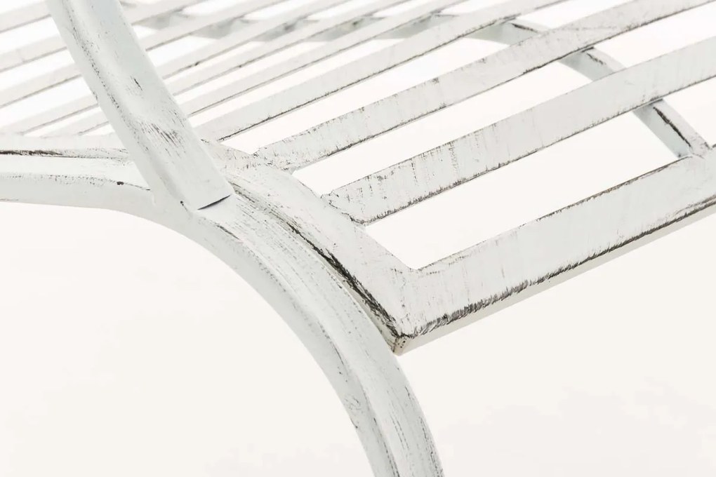 Záhradná lavička Punjab - Biela antik