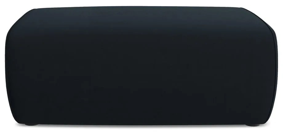 Tmavomodrá zamatová podnožka Kapua – Makamii