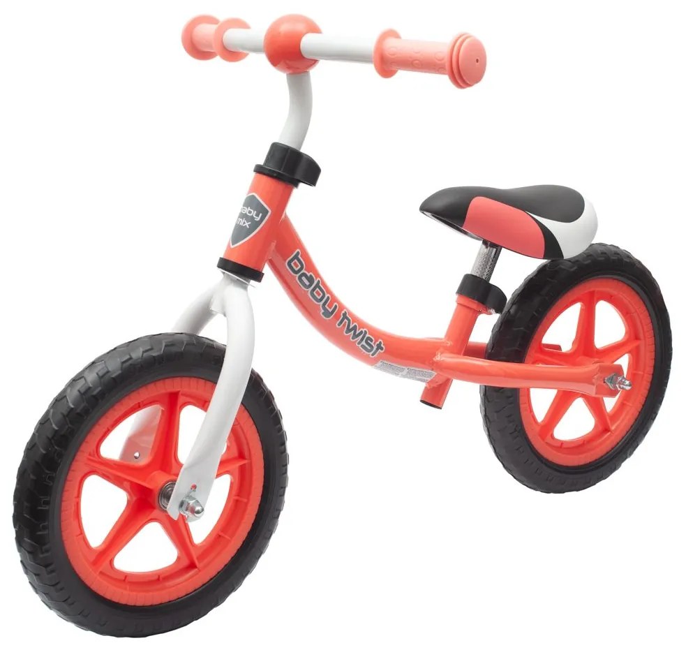 Detské odrážadlo bicykel Baby Mix TWIST coral red