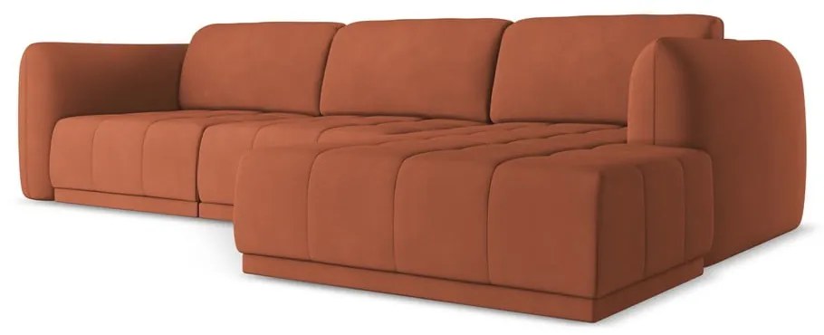 Oranžová rohová pohovka (pravý roh) Hoku – Makamii