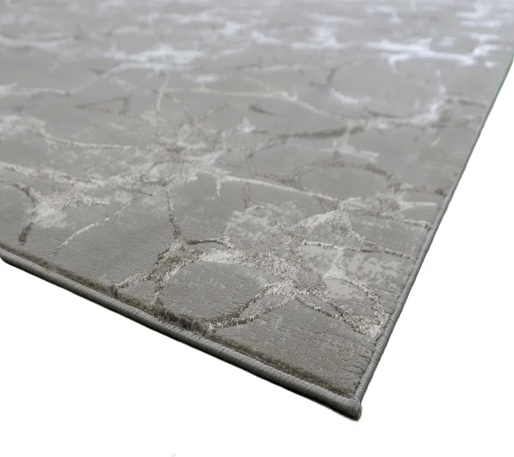 Koberec Esprit 3601 GREY – sivý obdĺžnikový koberec s vzorom Rozmer: 200x290 cm