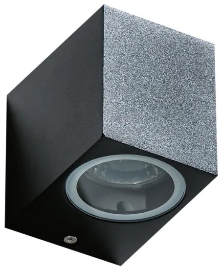 Azzardo AZ4267 - Vonkajšie nástenné svietidlo RIMINI 1xGU10/35W/230V IP54 hranatý