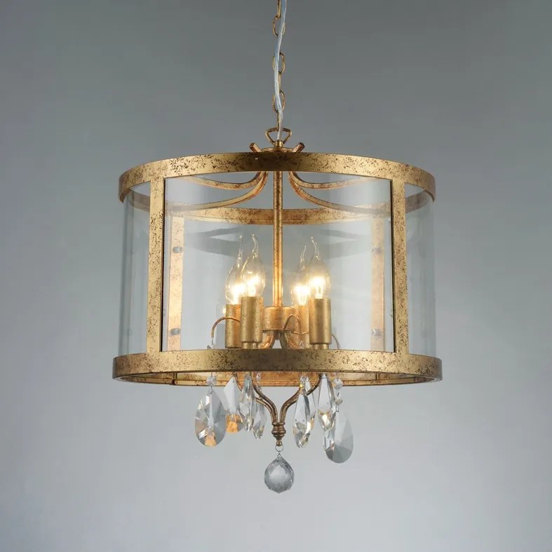ACA DECOR Závesné svietidlo RONNIE max. 4x40W/E14/230V/IP20, priemer 45cm