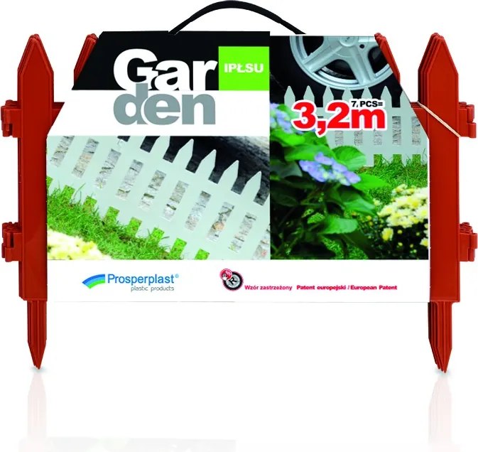 Záhradný plôtik GARDI 322 cm hnedý