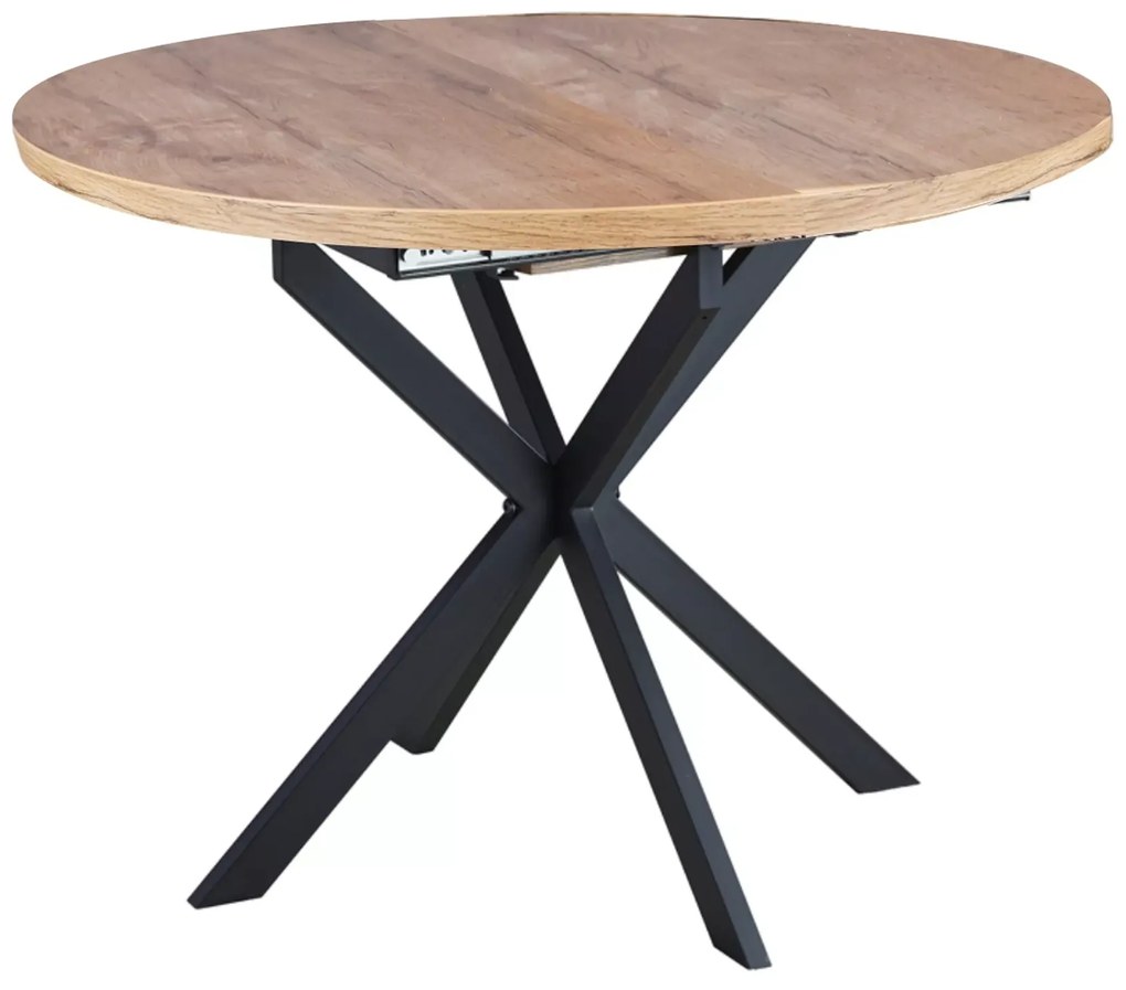 Rozkladací jedálenský stôl GASTON 100(135)X100 cm, dekor dub artisan