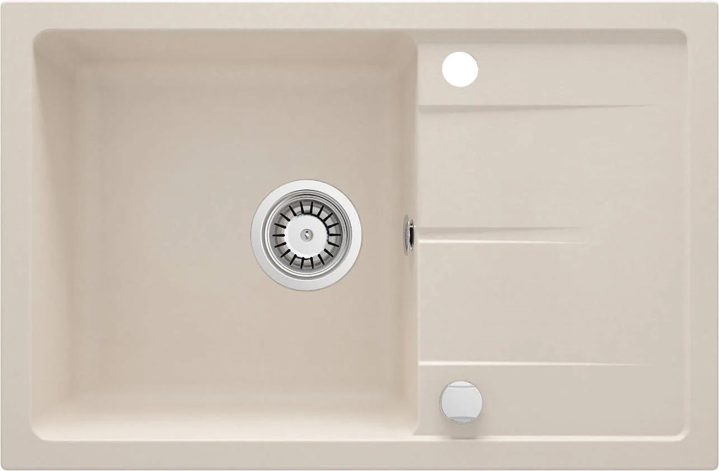 Deante Leda, granitový drez na dosku 670x440x164 mm Z/O, 3,5