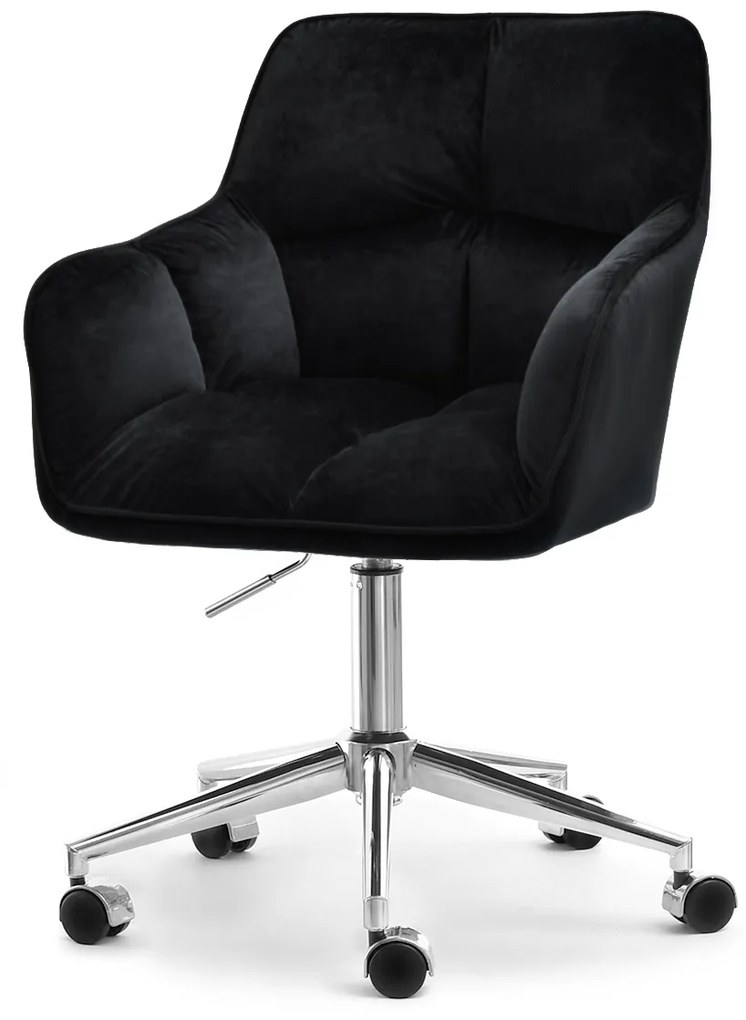 Kreslo Island (čierna + chrómová). Akcia -19%. Vlastná spoľahlivá doprava až k Vám domov. 1110077