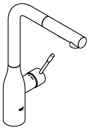 GROHE 30270AL0 - Drezová batéria ESSENCE grafit