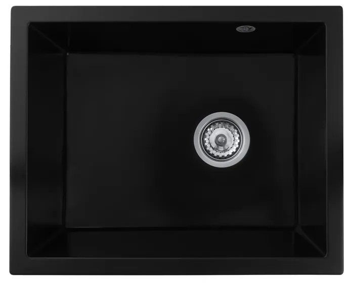 Gamma Decor 5040, 1-komorový granitový drez 560x460x180 mm, čierna, GMA-ZLE000001