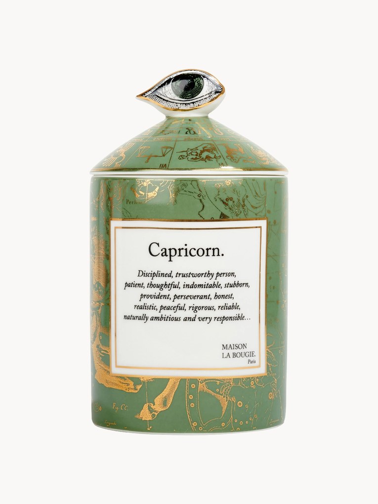 Ručne vyrobená vonná sviečka Capricorn (kadidlo a fazuľa tonka)