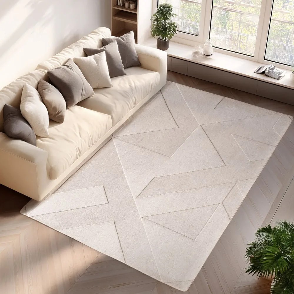 Krémový prateľný koberec 240x340 cm Pompei 1613 – Ayyildiz Carpets