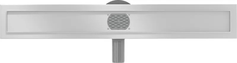 Mexen Flat nerezový sprchový žľab 70 cm s rotačným 360° sifónom - telo žľabu bez krytu, nerez, 1040070