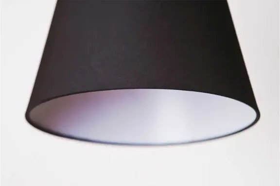 Dizajnová lampa Zyta čierne/strieborná