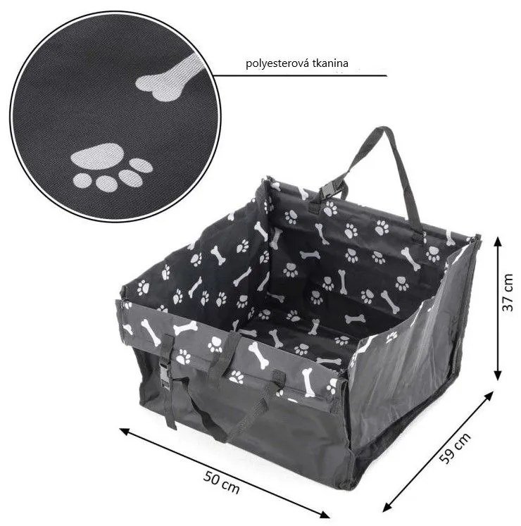 Garthen 77567 Psia taška s chladiacou podložkou, 50 x 59 x 37 cm