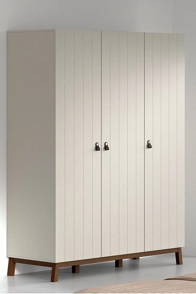 Béžová detská šatníková skriňa 149x196x58 cm Sezane – Vipack