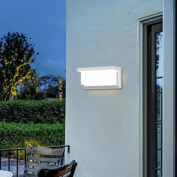 Brilagi - LED stmievateľné vonkajšie nástenné svietidlo BRICKY 1xE27/6W/230V 2700-6500K IP54 biela
