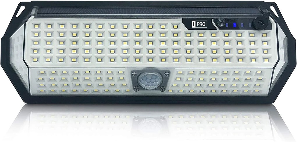 Bezdoteku LEDSolar 196 solárne vonkajšie svetlo svietidlo, 196 LED so senzorom, bezdrôtové, 4W, studená            farba