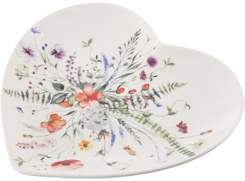 Orion Sada porcelánových dezertních talířů Máksrdce 17,5 x 17 cm, 6 ks