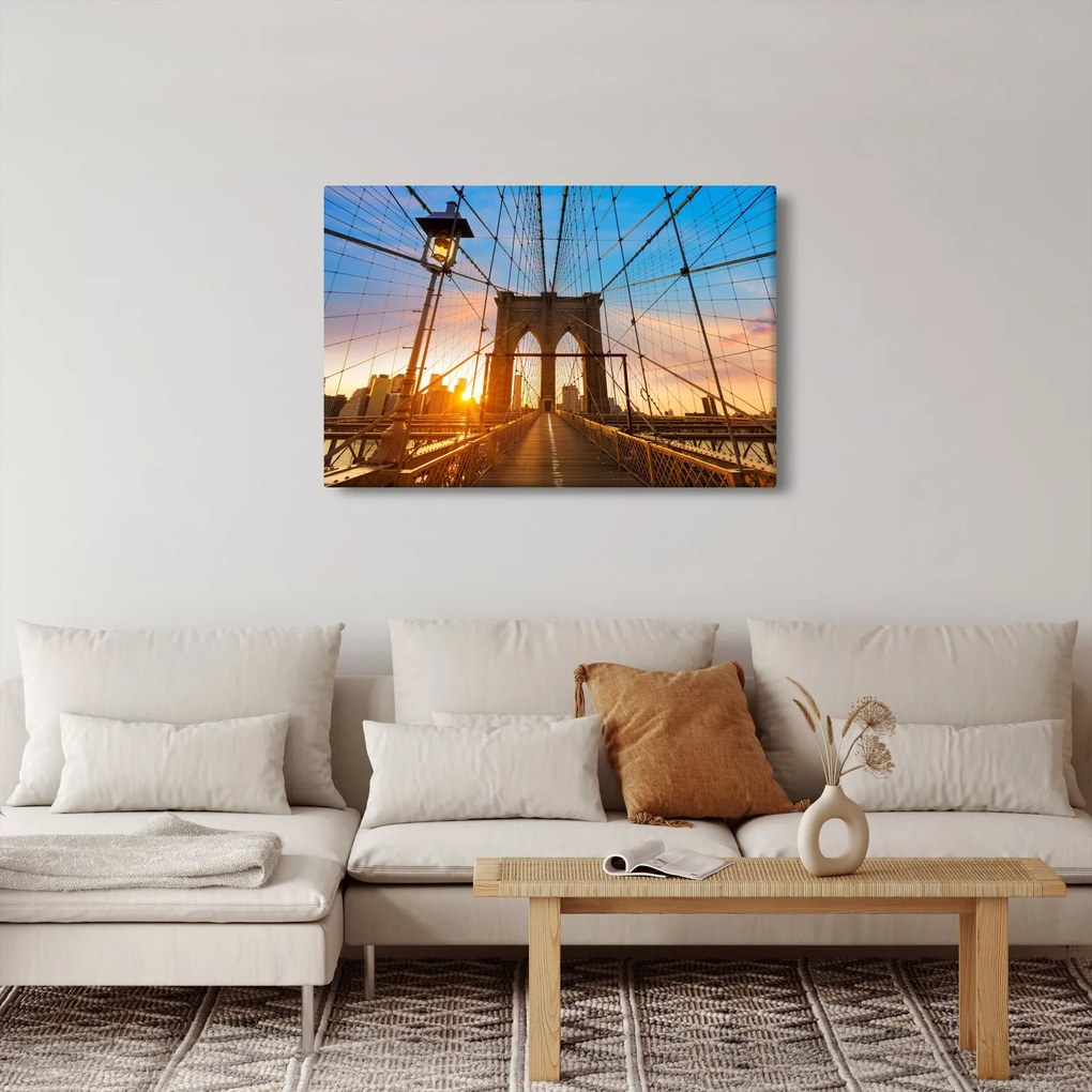 Obraz - Brooklynský most, Manhattan, New York (90x60 cm)