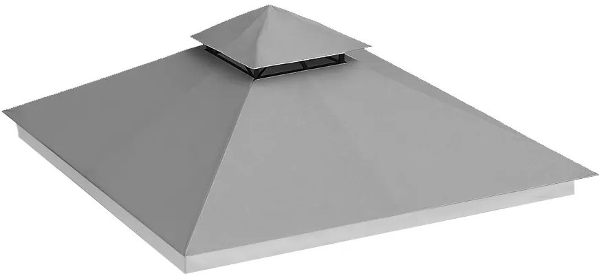 Strecha na záhradný pavilón 3x3 m, sivá, MultiGarden