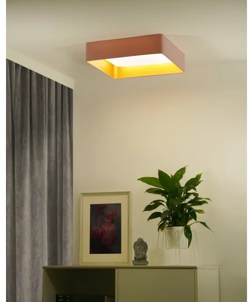 Brilagi-LED Stmievateľné svietidlo VELVET SQUARE LED/36W/230V Wi-Fi Tuya + diaľkové ovládanie ružové