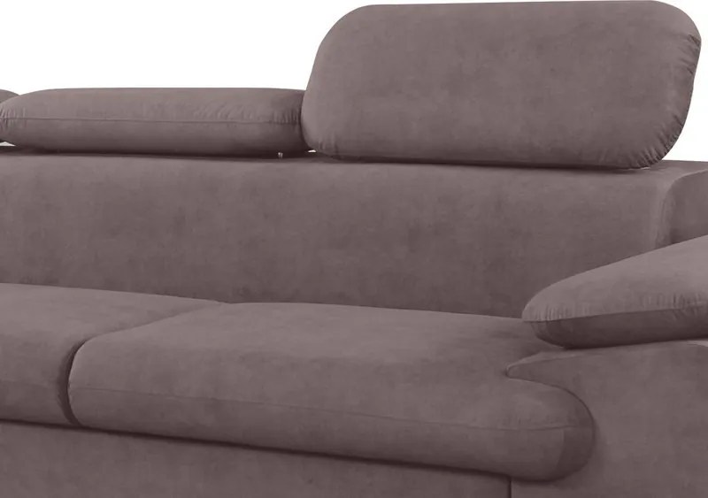 Rohová sedacia súprava Scala, staroružová látka,ľavý roh