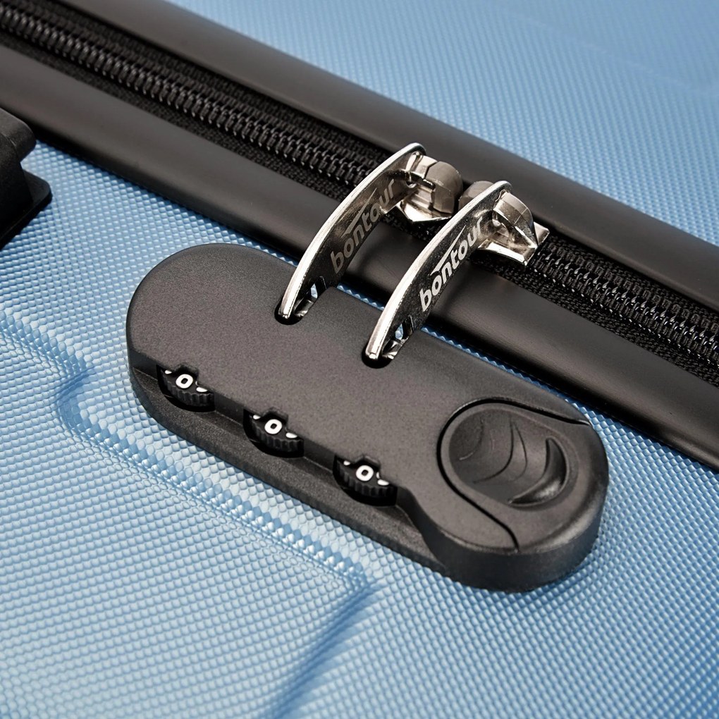 Kabínový kufor na 4 kolieskach 55x39x20cm ľadovo modrá