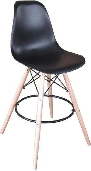 Barová židle, černá/kov, CARBRY NEW 0000228110 Tempo Kondela | BIANO