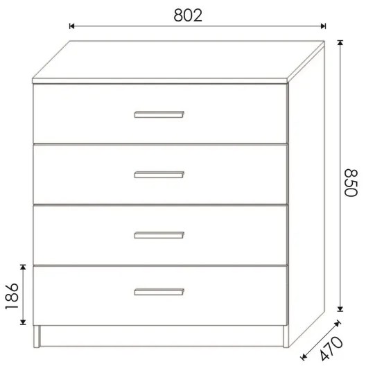 Komoda TIMON dub wotan