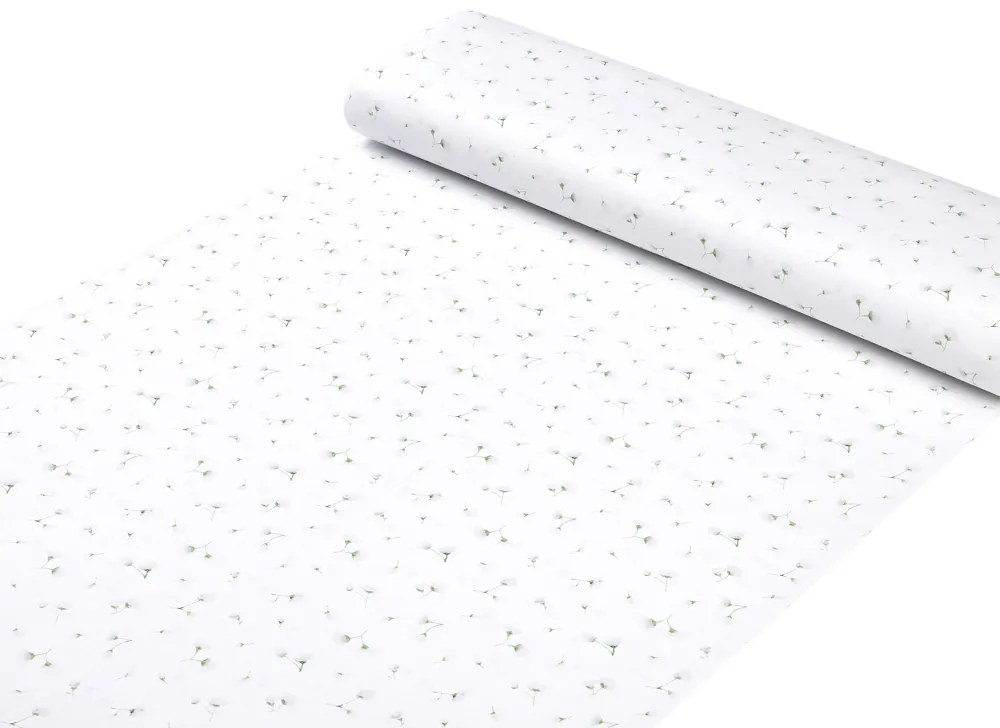 Biante Detské bavlnené posteľné obliečky do postieľky Sandra SA-424 Drobné kvietky na bielom Do postieľky 90x120 a 40x60 cm