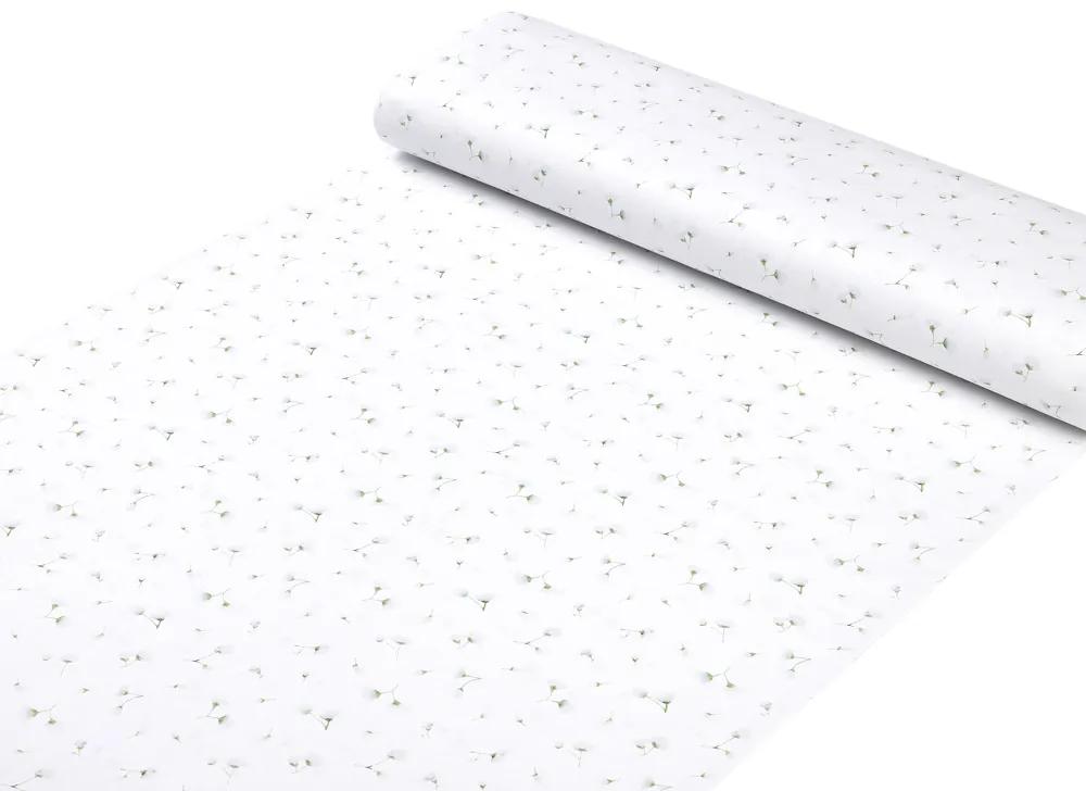 Biante Detské bavlnené posteľné obliečky do postieľky Sandra SA-424 Drobné kvietky na bielom Do postieľky 90x130 a 40x60 cm