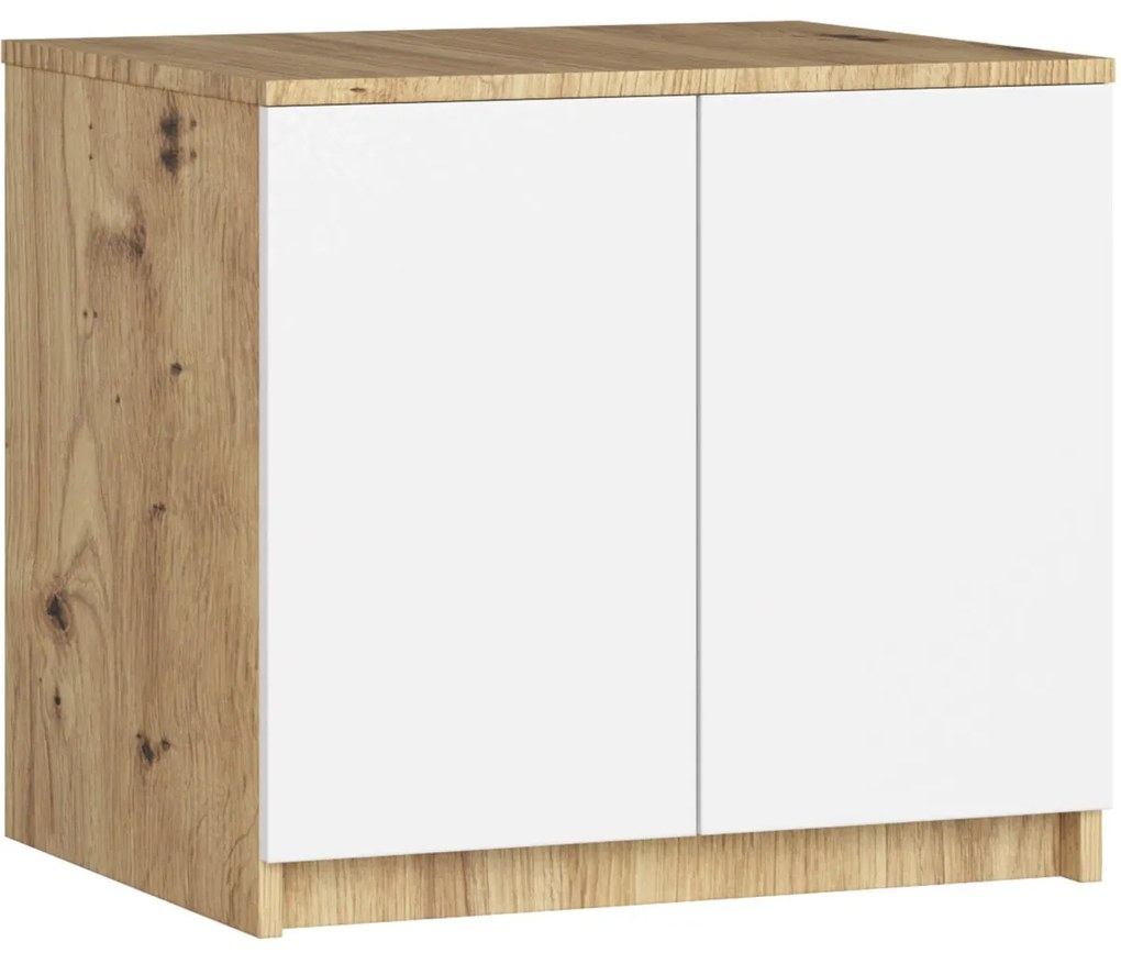 Nadstavec na skriňu STAR 60 cm dub artisan/biely