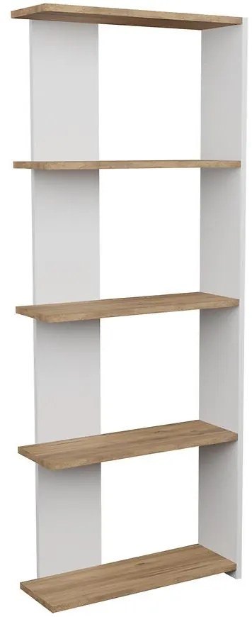 Regál FD-AERSBS-021 biela/prirodzené