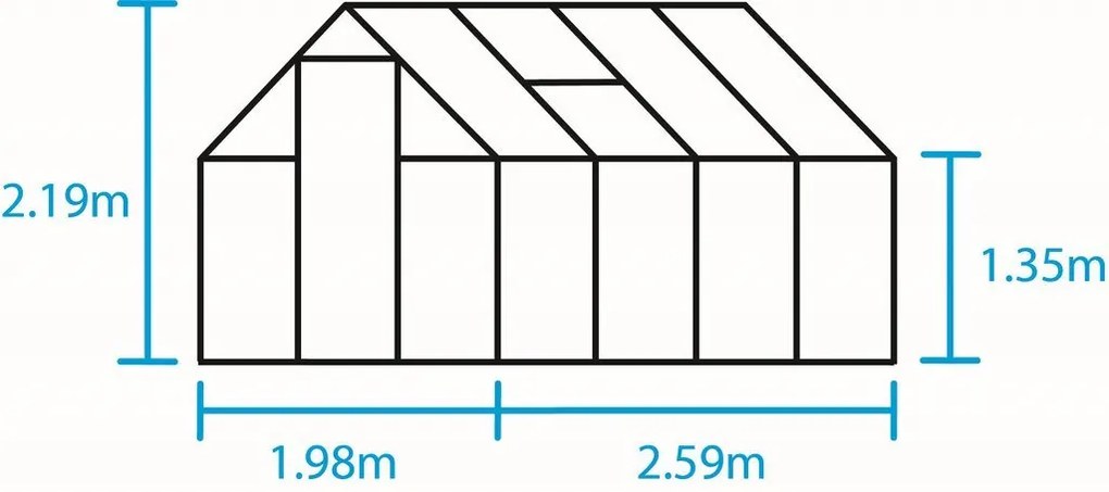 Skleník Halls Qube, Qube 816 / 13.0 m2