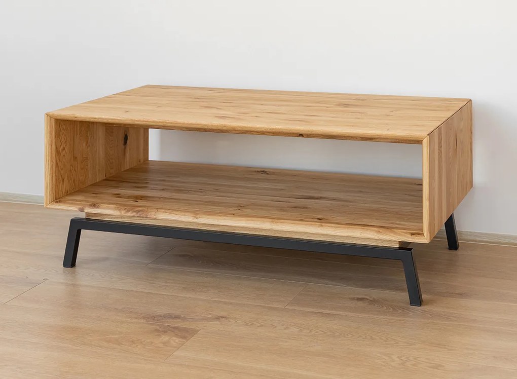 PROXIMA.store - Konferenčný stolík z masívneho dubu - MODERN LOFT FARBA: dub