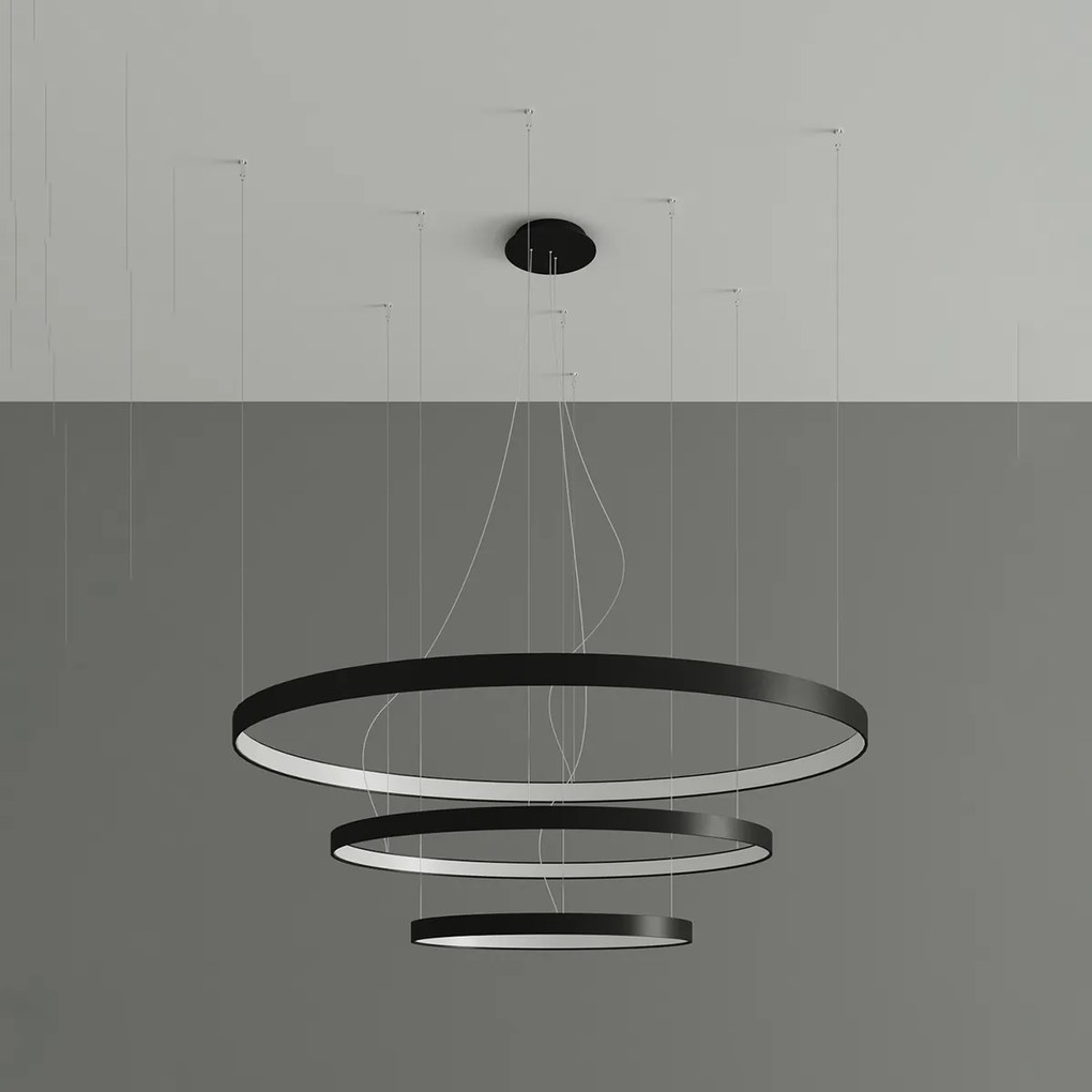 Závesné LED svietidlo Rio 3 55/78/110, 3x LED 150w, 3000k, b