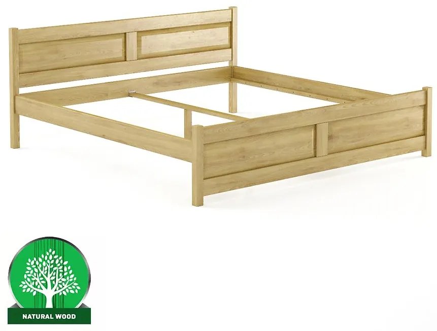 Posteľ buková LK109–200x200 rustikal