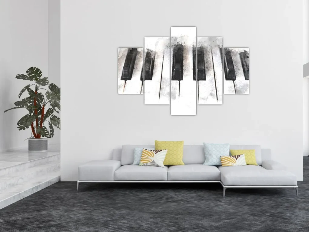 Obraz - Piano, aquarel (150x105 cm)
