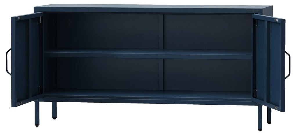 TV stolík na nožičkách ROSA, 1150 x 595 x 400 mm, Modern: tmavomodrá farba