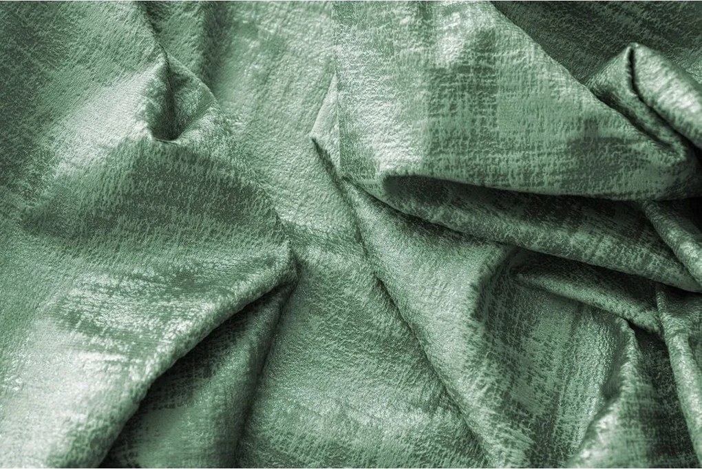 Zatemňovací záves LOOM VELVET 140x250 cm, zelený Zavesenie: Riasiaca páska